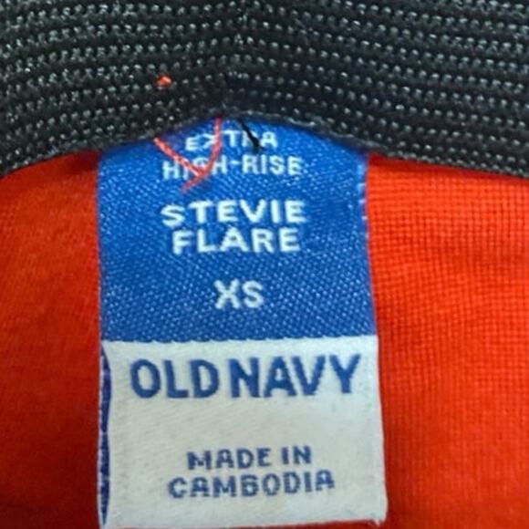 Old Navy Stevie Women's Red High Rise Flared Bootcut Trousers Pants Size XS - Picture 4 of 5